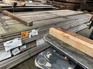 Ca. 35x Purple Heart hardhouten planken fijnbezaagd, 26x205mm, lengte